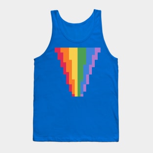 Dripping Rainbow Pixel Art Tank Top